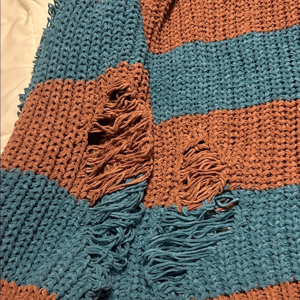 POL Sweater in Brown and Blue - Picture 3 of 6